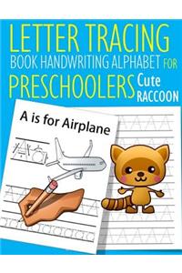 Letter Tracing Book Handwriting Alphabet for Preschoolers Cute Raccoon