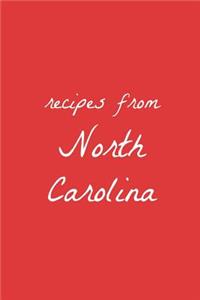 Recipes from North Carolina