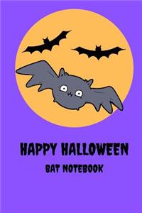 Happy Halloween Bat Notebook