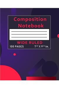Composition Notebook Wide Ruled