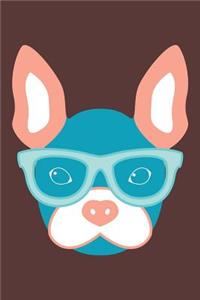 French Bulldog Dot Grid Journal
