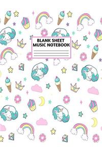 Blank Sheet Music Notebook
