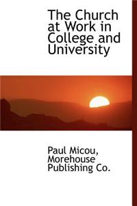 The Church at Work in College and University