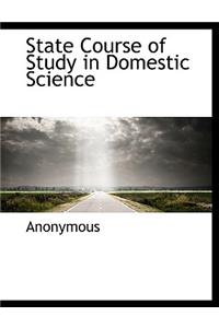 State Course of Study in Domestic Science