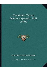 Crockford's Clerical Directory Appendix, 1861 (1861)