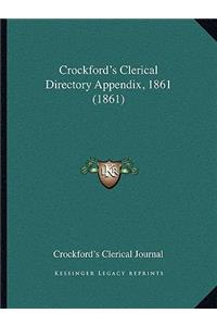 Crockford's Clerical Directory Appendix, 1861 (1861)
