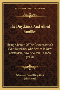 Duyckinck And Allied Families