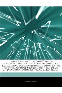Italian Football Clubs 2001-02 Season, Including