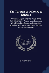 The Targum of Onkelos to Genesis