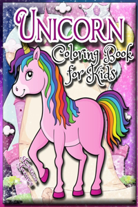 Unicorn Coloring Book for kids ages 4-8
