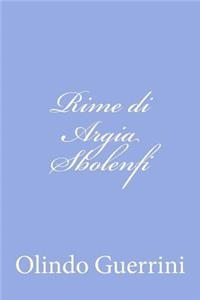 Rime di Argia Sbolenfi