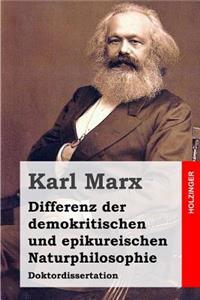 Differenz der demokritischen und epikureischen Naturphilosophie