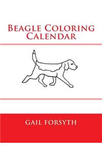 Beagle Coloring Calendar