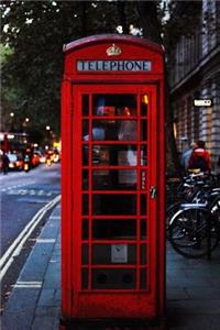Red Telephone Box in London England Journal