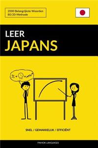 Leer Japans - Snel / Gemakkelijk / Efficiënt: 2000 Belangrijkste Woorden