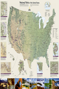 United States National Parks, Laminated