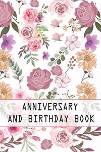 Anniversary and Birthday Book