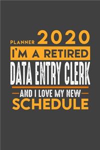 Planner 2020 for retired DATA ENTRY CLERK