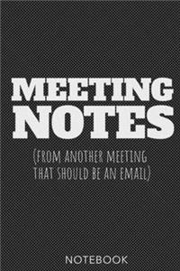 Meeting Notes - from another meeting that should be an email