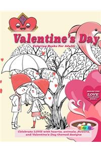 Valentines day coloring books for adults