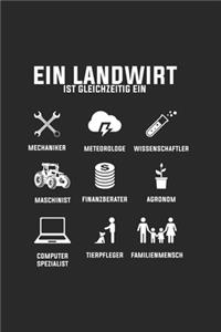 Landwirt Notizbuch: Landwirt Farmer Bauer Held Spruch als Geschenkidee als Planer Tagebuch Notizheft oder Notizblock 6x9 DIN A5 120 Seiten - Liniert