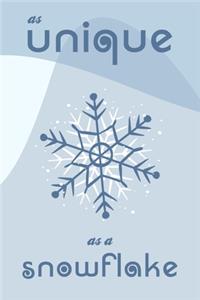 As unique as a snowflake