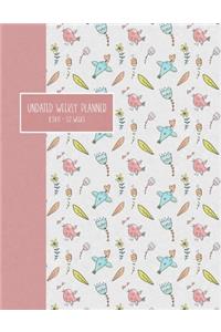 Undated Weekly Planner