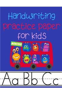 Handwriting Practice Paper for Kids
