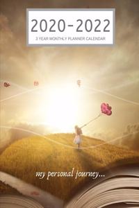 2020-2022 3 Year Monthly Planner Calendar