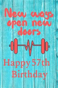 New Ways Open New Doors Happy 57th Birthday