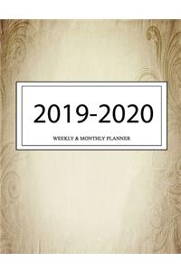 2019 - 2020 Weekly and Monthly Planner