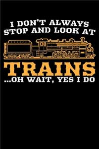 I Don't Always Stop and Look At Trains ..Oh Wait, Yes I do