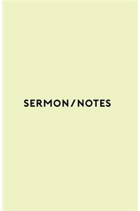 Sermon Notes