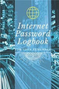 Internet password logbook for your remember