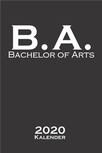 Bachelor of Arts Kalender 2020