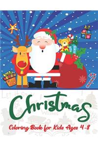 Christmas Coloring Book for Kids Ages 4-8