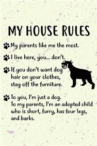 My House Rules Notebook Journal