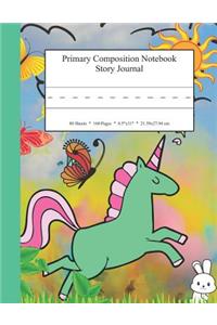 Primary Composition Notebook Story Journal: Educational Writing and Drawing Handwriting Activity Workbook