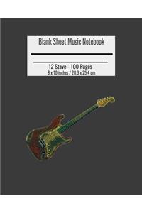 Blank Sheet Music Notebook