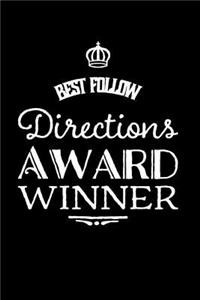 Best Follow Directions Award Winner