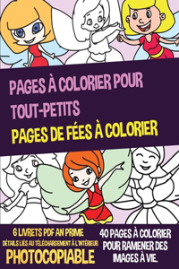 Pages à Colorier Pour Tout-Petits (Pages de fées à colorier)