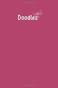 Doodles Journal - Great for Sketching, Doodling, Project Planning or Brainstorming: Medium Ruled, Soft Cover, 6 x 9 Journal, Dusty Rose, 365 Pages