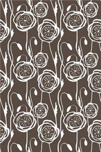 Bullet Journal Notebook Scribbly Flowers Pattern 8