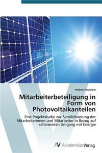 Mitarbeiterbeteiligung in Form von Photovoltaikanteilen