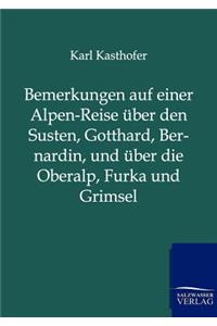 Bemerkungen auf einer Alpen-Reise über den Susten, Gotthard, Bernardin, und über die Oberalp, Furka und Grimsel