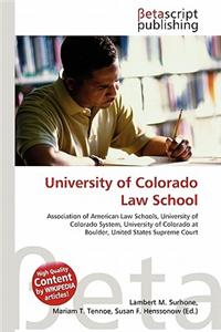 University of Colorado Law School