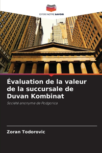 Évaluation de la valeur de la succursale de Duvan Kombinat