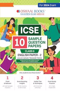 Oswaal ICSE 10 Sample Question Papers Class 9 English-2 For 2024 Exam (Based On The Latest CISCE/ICSE Specimen Paper)