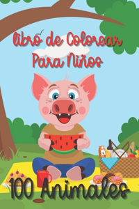 100 Animales Libro de Colorear Para Niños
