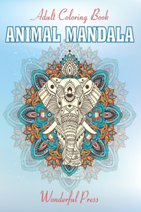 ANIMAL MANDALA Coloring Book For Adult